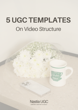 Load image into Gallery viewer, 5 UGC Video Structure Templates