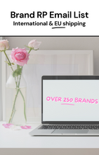 Load image into Gallery viewer, 250+ Brand RP Email List International & EU UGC Creators 🌍