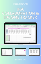Load image into Gallery viewer, EXCEL UGC Collaboration & Income Tracker Template