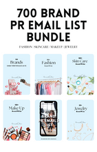 Load image into Gallery viewer, 700 Brands PR Email List Bundle