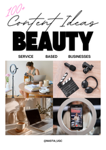 Load image into Gallery viewer, 100+ Content Ideas for Beauty Service-Based Businesses