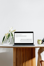 Load image into Gallery viewer, Neutral UGC Portfolio Template Website (Canva editable)