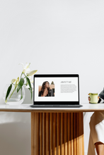 Load image into Gallery viewer, Neutral UGC Portfolio Template Website (Canva editable)