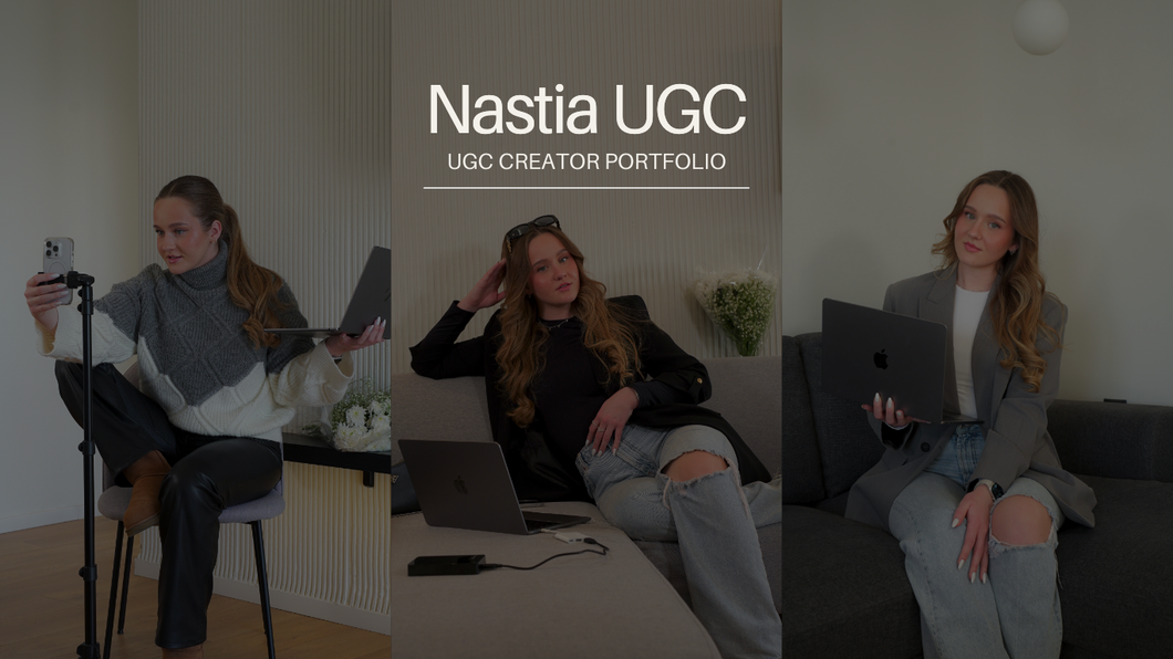 Editable Canva UGC Portfolio Template