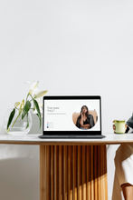 Load image into Gallery viewer, Neutral UGC Portfolio Template Website (Canva editable)
