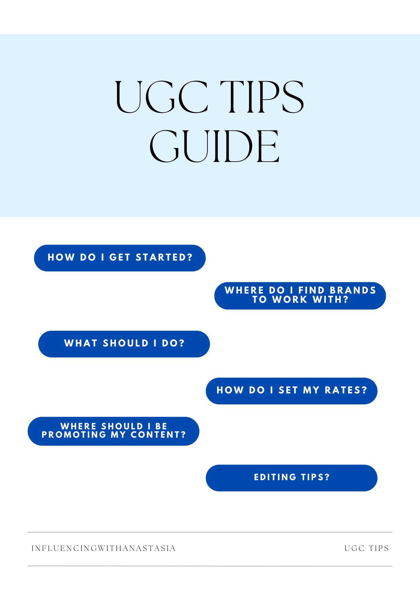 FREE UGC Tips Guide (30 tips) – Nastia UGC